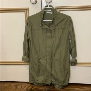 Army green parka